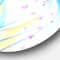Designart - Iridiscent Butterfly - Traditional Metal Circle Wall Art